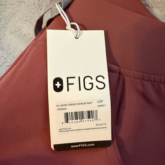 Figs Mauve Scrub Pants - Size XSP - Picture 2 of 5